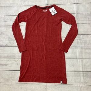 Womens Smartwool Merino 250 Long Sleeve Dress Red Size XS- New With Tags